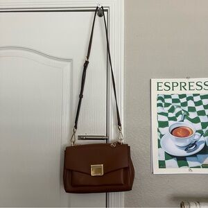 MICHAEL KORS Brown Leather Crossbody Bag